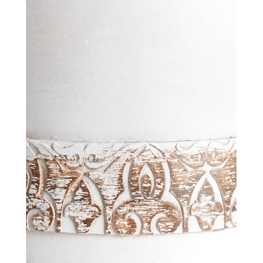 Vaso alto para plantas SKIATOS 22 cm Branco creme