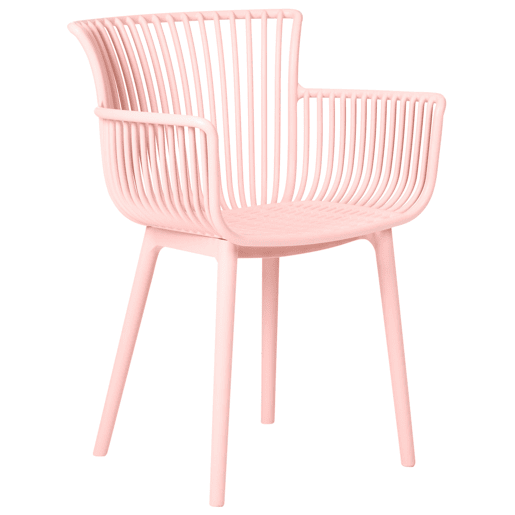 Conjunto de 4 cadeiras de jardim PESARO Rosa