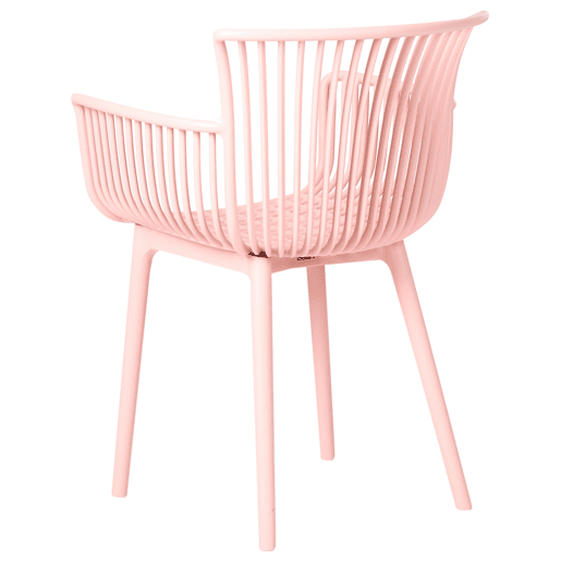 Conjunto de 4 cadeiras de jardim PESARO Rosa