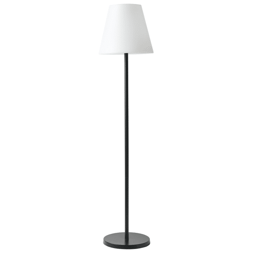 Candeeiro de chão LED solar para exterior FONESCA Branco