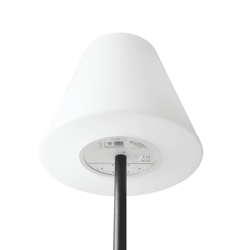 Candeeiro de chão LED solar para exterior FONESCA Branco