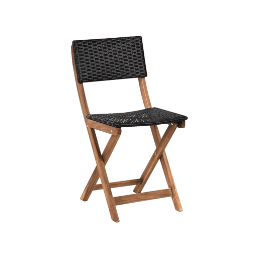 Conjunto de varanda RIVAROTTA Madeira de acácia CastanhoPreto