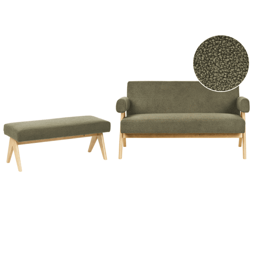 Conjunto de sala de estar TAMRE Bouclé Conjunto de sala de estar TAMRE Bouclé