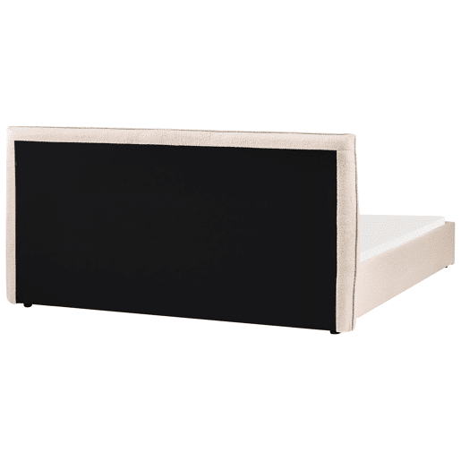 Cama Bouclé LAVAUR 180 x 200 cm Creme