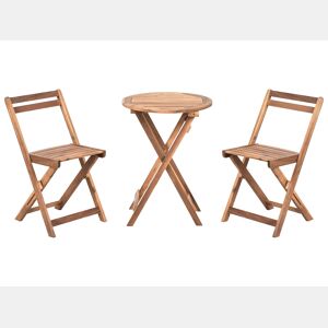 Conjunto de varanda Dobrável SACILE Madeira de acácia Castanho