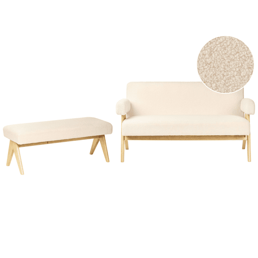 Conjunto de sala de estar TAMRE Bouclé Conjunto de sala de estar TAMRE Bouclé