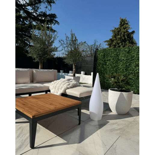 Candeeiro de pé LED para exterior VULETAS Branco Candeeiro de pé LED para exterior VULETAS Branco