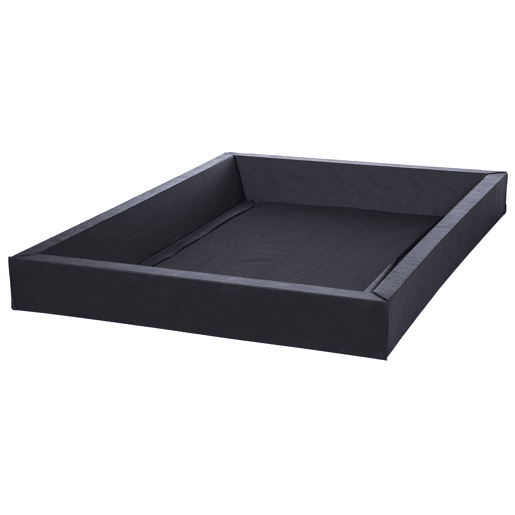 Cama de água Bouclé LAVAUR 180 x 200 cm Branco creme