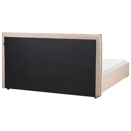 Cama de água Bouclé LAVAUR 160 x 200 cm Taupe