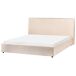 Beliani Cama de agua Bouclé LAVAUR 184x221 Beliani Cama de agua Bouclé LAVAUR 184x221 Beige