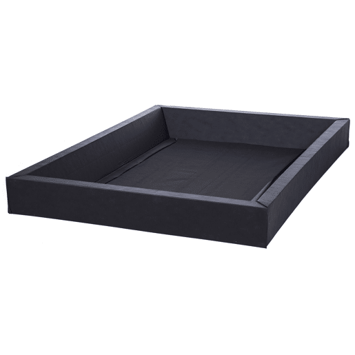 Cama de água Bouclé LAVAUR 160 x 200 cm Creme