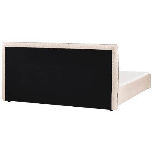 Cama de água Bouclé LAVAUR 180 x 200 cm Creme