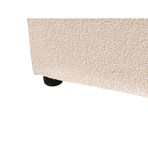 Cama Bouclé LAVAUR 160 x 200 cm Creme