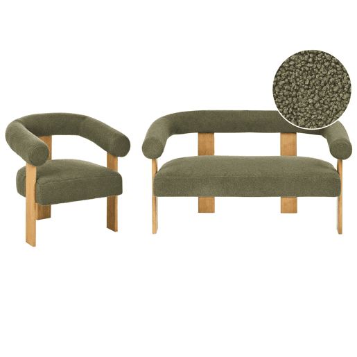Conjunto de sala de estar ILBRO Bouclé Conjunto de sala de estar ILBRO Bouclé