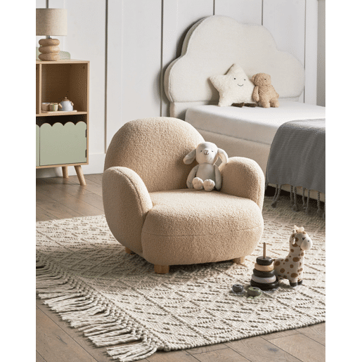 Poltrona para crianças HEM Bouclé Creme Poltrona para crianças HEM Bouclé Creme