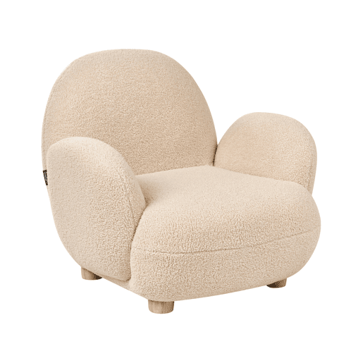 Poltrona para crianças HEM Bouclé Creme Poltrona para crianças HEM Bouclé Creme
