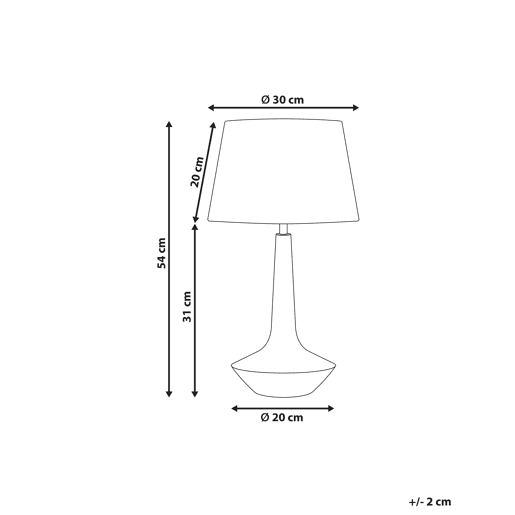Candeeiro de mesa GODAWARI Mangueira de mangueira Castanho escuro