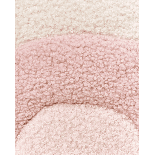 Poltrona para crianças Arco-íris OMBO Bouclé Rosa pastel