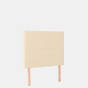 vidaXL Cabeceira cama c LED tecido 100x5x118128 cm crème