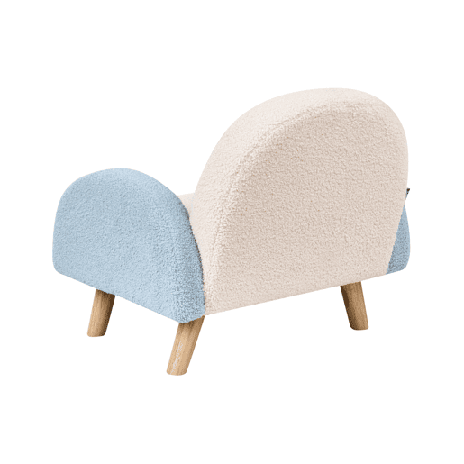 Poltrona para crianças Arco-íris OMBO Bouclé Azul claro