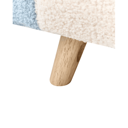 Poltrona para crianças Arco-íris OMBO Bouclé Azul claro