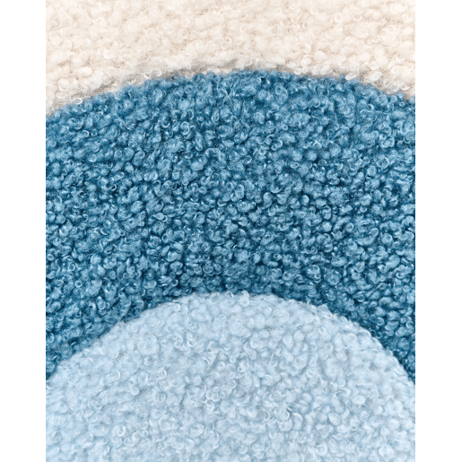 Poltrona para crianças Arco-íris OMBO Bouclé Azul claro