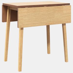 vidaXL Mesa de jantar madeira seringueira maciça Natural
