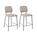 Beliani Silla de bar DUETTE Beliani Silla de bar DUETTE Gris