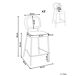 Beliani Silla de bar DUETTE Beliani Silla de bar DUETTE Gris