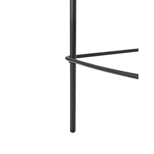 Conjunto de 2 bancos de bar DUETTE Linho sintético Cinzento claro