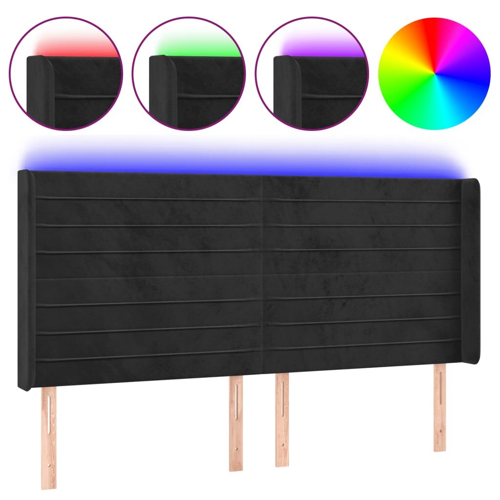 Cabecero Con Led 163 Negro