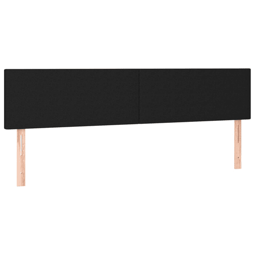 vidaXL Cabeceira de cama c luzes LED tecido 200x5x7888 cm preto