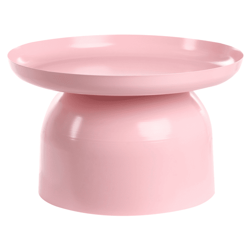 Mesa de centro TORRENS Metal Rosa pastel