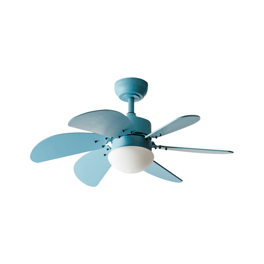 Ventilador de teto com luz LOGAR Com comando remoto Azul Ventilador de teto com luz LOGAR Com comando remoto Azul