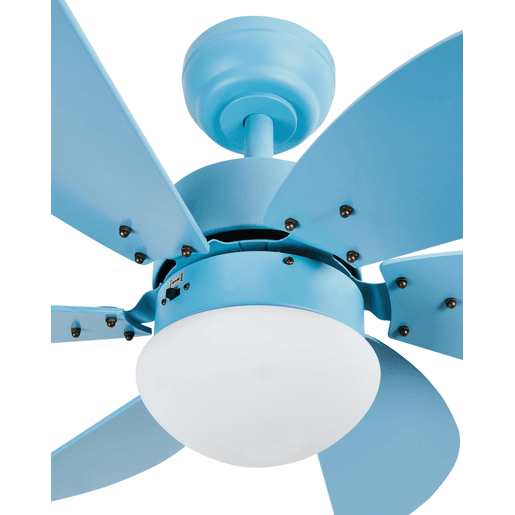 Ventilador de teto com luz LOGAR Com comando remoto Azul Ventilador de teto com luz LOGAR Com comando remoto Azul
