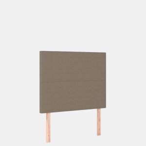 vidaXL Cabeceira cama c LED tecido 100x5x118128 cm cinza-acastanhado