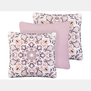 Conjunto de 3 almofadas de jardim SAMMIT Padrão oriental 45 x 45 cm Multicolor