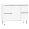 vidaXL Armário de casa de banho 80x33x60 cm derivados madeira branco