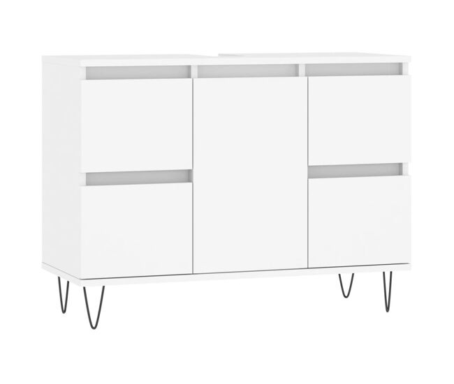 Vidaxl mueble de baño madera de ingeniería blanco 80x33x60 cm