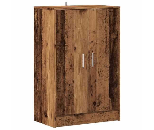 Vidaxl mueble zapatero madera ingeniería madera envejecida 60x35x92 cm