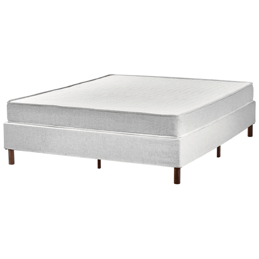 Cama sem cabeceira Tecido COUNTESS 160 x 200 cm Cinzento claro