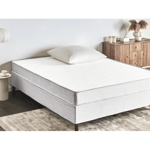 Cama sem cabeceira Tecido COUNTESS 160 x 200 cm Cinzento claro