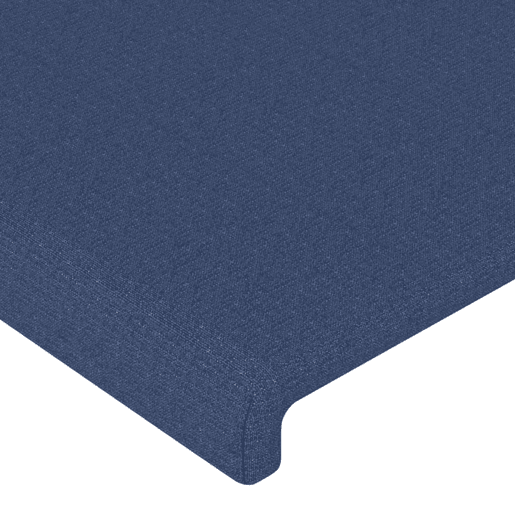vidaXL Cabeceira de cama c luzes LED tecido 180x5x118128 cm azul