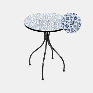 Mesa bistrô CHAPECO 60 cm 60 cm Metal Preto