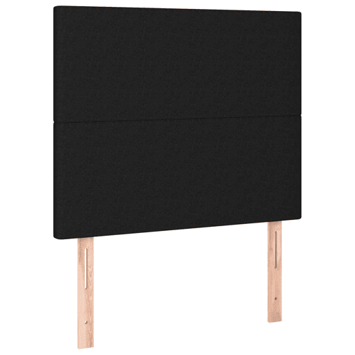 vidaXL Cabeceira cama c LED tecido 80x5x118128 cm preto