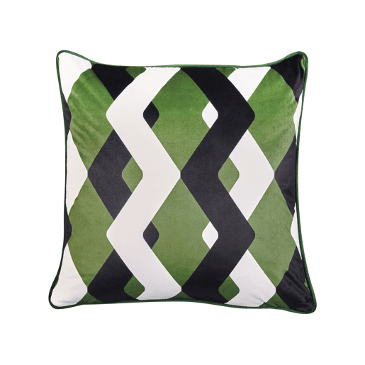 Conjunto de 2 almofadas de jardim SWAY Padrão geométrico 45 x 45 cm Multicolor