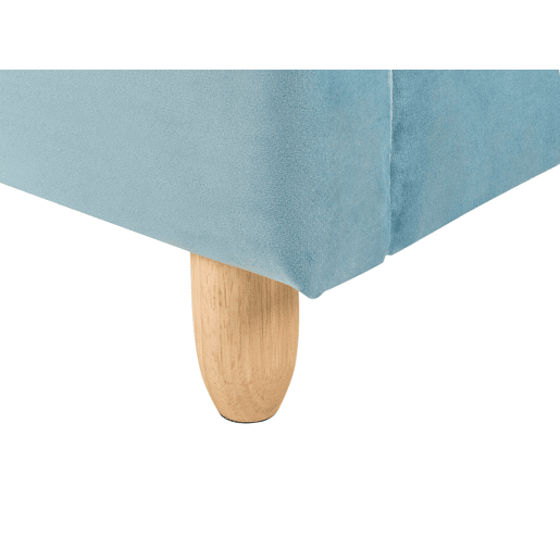 Cama infantil Urso de peluche Veludo MAILLES 90 x 200 cm Azul
