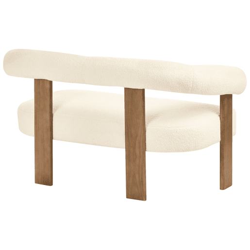 Beliani Sofá de 2 lugares Bouclé ILBRO Beliani Sofá de 2 lugares Bouclé ILBRO