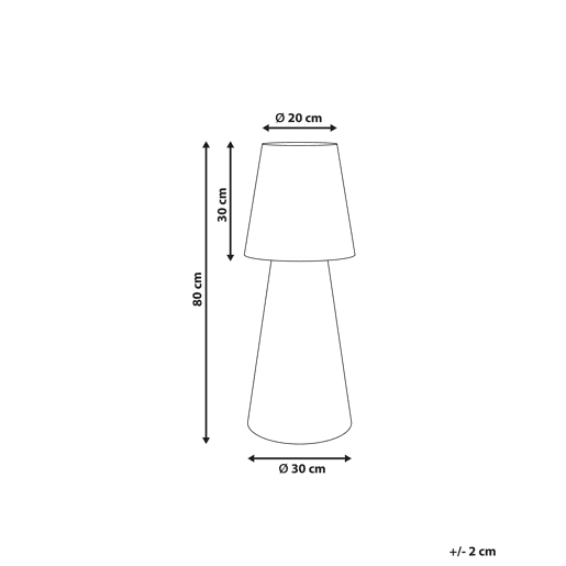 Candeeiro de pé LED para exterior SABANAS Branco