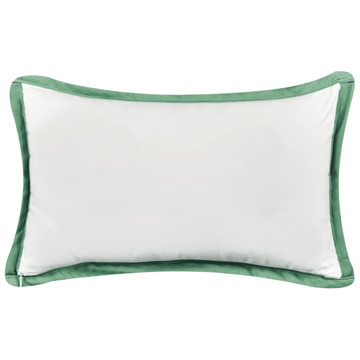 Conjunto de 2 almofadas de jardim MEADOW Padrão de plantas 30 x 50 cm Verde